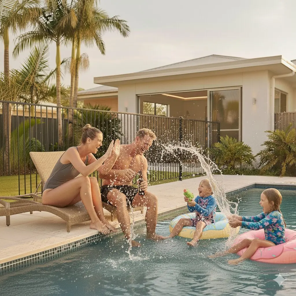 Happy Queensland Family with New Home Keys